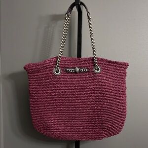 Kurt Geiger Chelsea Raffia Tote